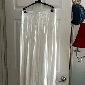 White rayon skirt